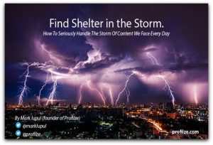 FINDING SHELTER IN THE STORM
